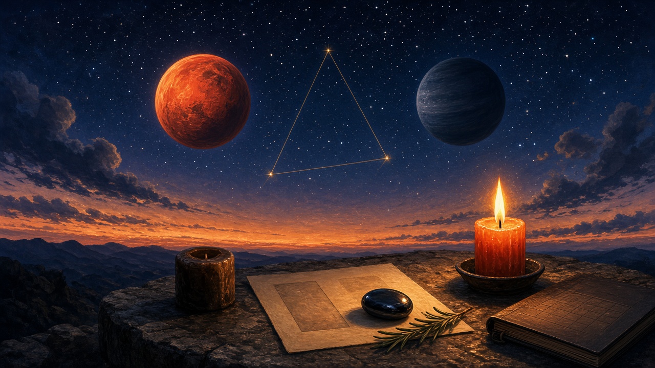 Marte trígono Saturno em 16/10/2026: coragem com estrutura para agir com constância