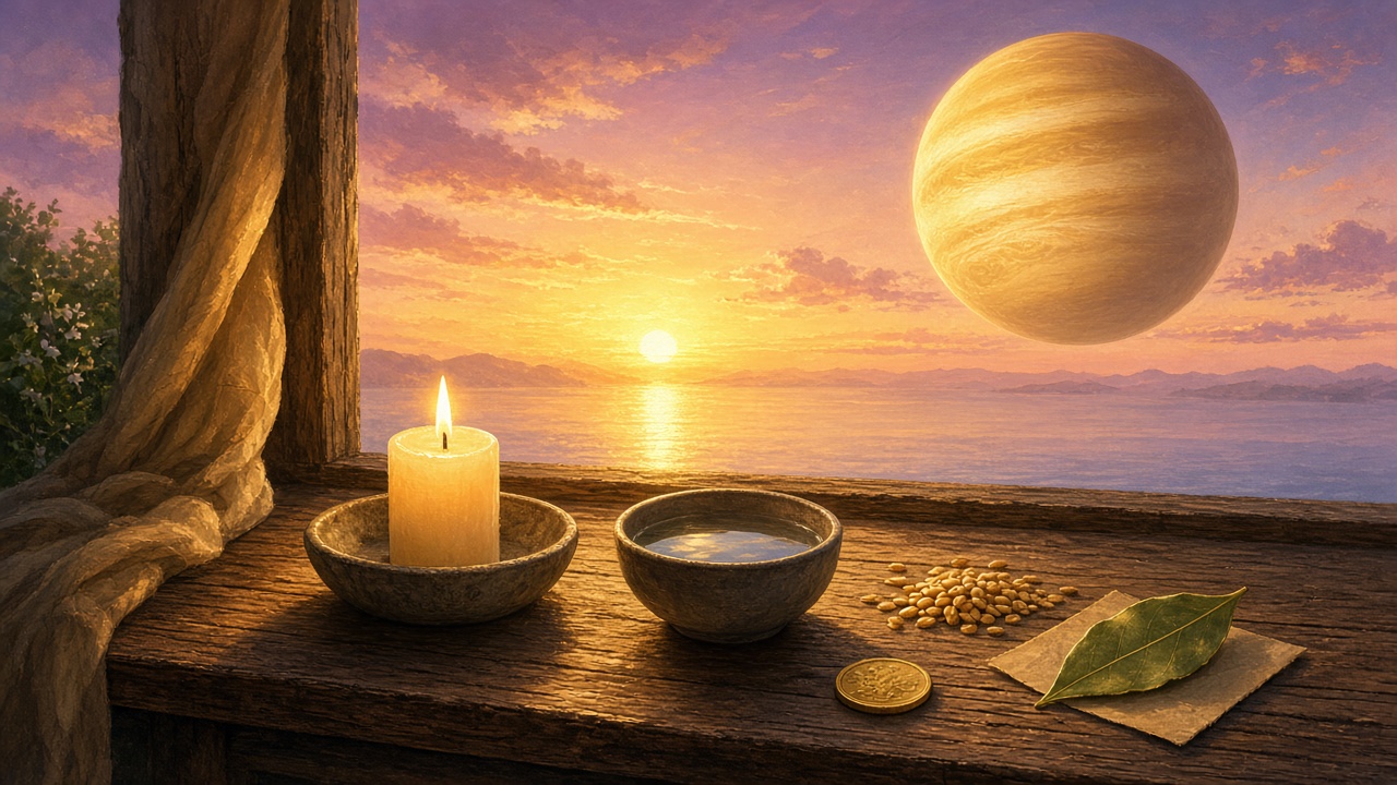 Sol sextil Júpiter em 15/10/2026: o que é e um ritual simples de gratidão (05h21 BRT)